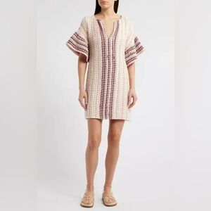 SAYLOR Allirra Open Stitch Knit Mini Dress
Size Medium